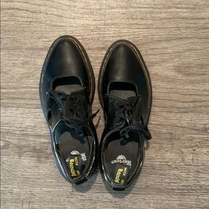 Dr Martens pointed oxfords with cut outs